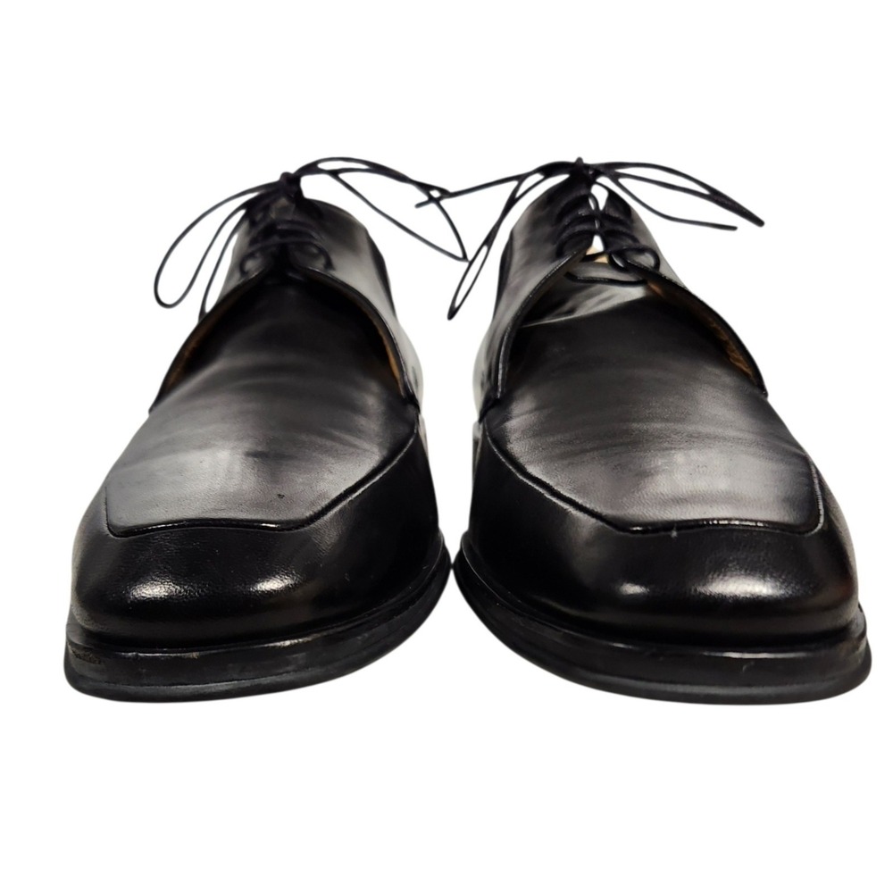 Bruno Magli RANUNCOLO Men's Black Leather Dress Shoes Size 10 M Made in Italy